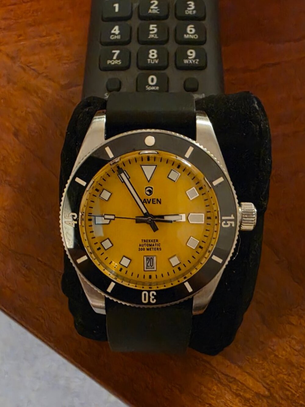 Raven Trekker Automatic Yellow Gold Dial LE Dive Watch 82/300